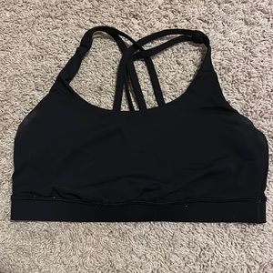 lululemon black energy bra